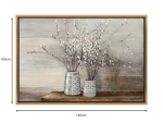 ΠΙΝΑΚΑΣ ΣΕ ΚΑΜΒΑ "WILLOW FLOWERS" MEGAPAP ΨΗΦΙΑΚΗΣ ΕΚΤΥΠΩΣΗΣ ΜΕ ΚΟΡΝΙΖΑ ΧΡΩΜΑ ΧΡΥΣΟ 140X100X3ΕΚ.