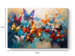 ΠΙΝΑΚΑΣ ΣΕ ΚΑΜΒΑ "FESTIVAL OF BUTTERFLIES" MEGAPAP ΨΗΦΙΑΚΗΣ ΕΚΤΥΠΩΣΗΣ 100X70X3ΕΚ.