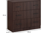 ΣΥΡΤΑΡΙΕΡΑ FRIDA MEGAPAP ΧΡΩΜΑ WENGE 80X44X80ΕΚ.