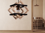ΦΩΤΙΣΤΙΚΟ ΟΡΟΦΗΣ LEGNO MEGAPAP E27 ΞΥΛΙΝΟ ΜΟΝΟΦΩΤΟ ΧΡΩΜΑ ΦΥΣΙΚΟ - ΜΑΥΡΟ 25X18X70ΕΚ.