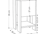 ΚΟΜΟΔΙΝΟ EMA MEGAPAP ΧΡΩΜΑ ΑΝΟΙΧΤΟ ΚΑΡΥΔΙ 30X30X55ΕΚ.