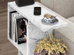 ΒΟΗΘΗΤΙΚΟ ΤΡΑΠΕΖΑΚΙ HOMEMANIA MEGAPAP ΧΡΩΜΑ ΛΕΥΚΟ ΕΦΕ ΜΑΡΜΑΡΟΥ 60X20X60ΕΚ.
