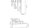 ΕΠΙΠΛΟ ΕΙΣΟΔΟΥ VESTY MEGAPAP ΧΡΩΜΑ ΓΚΡΙ ΡΕΤΡΟ 100X30X61ΕΚ.