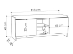 ΠΑΠΟΥΤΣΟΘΗΚΗ ZULLA MEGAPAP ΧΡΩΜΑ ΜΑΥΡΟ 110X37X43ΕΚ.