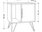 ΚΟΜΟΔΙΝΟ GLYNN MEGAPAP ΧΡΩΜΑ ΑΝΟΙΧΤΟ ΚΑΡΥΔΙ 50,2X44,6X60ΕΚ.