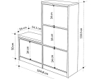 ΠΑΠΟΥΤΣΟΘΗΚΗ DUDE MEGAPAP ΧΡΩΜΑ ΛΕΥΚΟ 104,8X26X118,5ΕΚ.