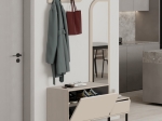 ΕΠΙΠΛΟ ΕΙΣΟΔΟΥ MILA MEGAPAP ΜΕ ΚΡΕΜΑΣΤΡΑ ΧΡΩΜΑ SANDSTONE120X37X171,6ΕΚ.
