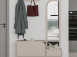 ΕΠΙΠΛΟ ΕΙΣΟΔΟΥ MILA MEGAPAP ΜΕ ΚΡΕΜΑΣΤΡΑ ΧΡΩΜΑ SANDSTONE120X37X171,6ΕΚ.