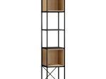 ΒΙΒΛΙΟΘΗΚΗ VALE MINI MEGAPAP ΧΡΩΜΑ SILKY BLACK - SAPPHIRE OAK 36,2X39X179ΕΚ.