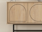 ΜΠΟΥΦΕΣ JOJI MEGAPAP ΧΡΩΜΑ SAPPHIRE OAK - SILKY BLACK 186,8X40X77,6ΕΚ.