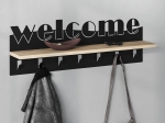 ΚΡΕΜΑΣΤΡΑ ΤΟΙΧΟΥ WELCOME MEGAPAP ΧΡΩΜΑ ΜΑΥΡΟ - SAPPHIRE OAK 86X15,2X29ΕΚ.