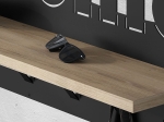 ΚΡΕΜΑΣΤΡΑ ΤΟΙΧΟΥ WELCOME MEGAPAP ΧΡΩΜΑ ΜΑΥΡΟ - SAPPHIRE OAK 86X15,2X29ΕΚ.