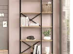 ΒΙΒΛΙΟΘΗΚΗ DUSAN MEGAPAP ΧΡΩΜΑ SEPET OAK 87,5X30X175ΕΚ.