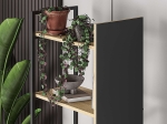 ΒΙΒΛΙΟΘΗΚΗ DETROIT MEGAPAP ΧΡΩΜΑ SAPPHIRE OAK - SILKY BLACK 58X35,2X175ΕΚ.