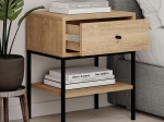 ΚΟΜΟΔΙΝΟ LISA MEGAPAP ΧΡΩΜΑ SAPHHIRE OAK 45X35X56ΕΚ.