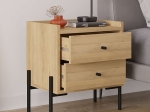 ΚΟΜΟΔΙΝΟ MALTA MEGAPAP ΧΡΩΜΑ SAPHHIRE OAK 49X35X52ΕΚ.