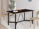 ΤΡΑΠΕΖΙ ADORO MEGAPAP ΧΡΩΜΑ ΜΑΥΡΟ 140X80X75ΕΚ.