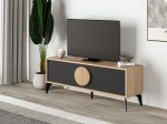 ΕΠΙΠΛΟ ΤΗΛΕΟΡΑΣΗΣ GORA MEGAPAP ΧΡΩΜΑ SAPPHIRE OAK - SILKY BLACK 140X35,6X51ΕΚ.