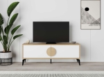 ΕΠΙΠΛΟ ΤΗΛΕΟΡΑΣΗΣ GORA MEGAPAP ΧΡΩΜΑ SAPPHIRE OAK - ΛΕΥΚΟ 140X35,6X51ΕΚ.