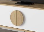 ΕΠΙΠΛΟ ΤΗΛΕΟΡΑΣΗΣ GORA MEGAPAP ΧΡΩΜΑ SAPPHIRE OAK - ΛΕΥΚΟ 140X35,6X51ΕΚ.