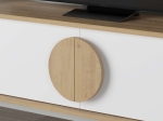 ΕΠΙΠΛΟ ΤΗΛΕΟΡΑΣΗΣ GORA MEGAPAP ΧΡΩΜΑ SAPPHIRE OAK - ΛΕΥΚΟ 180X35,6X51ΕΚ.