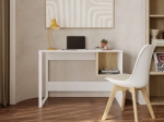 ΓΡΑΦΕΙΟ ΕΡΓΑΣΙΑΣ CUBO MEGAPAP ΧΡΩΜΑ ΛΕΥΚΟ - SAPPHIRE OAK 110X50X75ΕΚ.