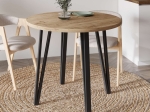 ΤΡΑΠΕΖΙ XANA MEGAPAP ΧΡΩΜΑ SEPET OAK Ø90X77,5ΕΚ.