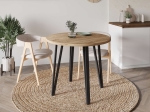 ΤΡΑΠΕΖΙ XANA MEGAPAP ΧΡΩΜΑ SEPET OAK Ø90X77,5ΕΚ.