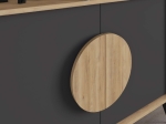 ΜΠΟΥΦΕΣ GORA MEGAPAP ΧΡΩΜΑ SAPPHIRE OAK - SILKY BLACK 110X40X82ΕΚ.