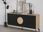 ΜΠΟΥΦΕΣ GORA MEGAPAP ΧΡΩΜΑ SAPPHIRE OAK - SILKY BLACK 180X40X82ΕΚ.