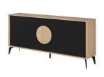 ΜΠΟΥΦΕΣ GORA MEGAPAP ΧΡΩΜΑ SAPPHIRE OAK - SILKY BLACK 180X40X82ΕΚ.