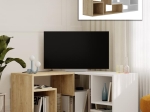 ΕΠΙΠΛΟ ΤΗΛΕΟΡΑΣΗΣ GLIS MEGAPAP ΠΟΛΥΜΟΡΦΙΚΟ ΧΡΩΜΑ SAPPHIRE OAK - ΛΕΥΚΟ 145X35X44,8ΕΚ.