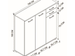 ΠΑΠΟΥΤΣΟΘΗΚΗ - ΝΤΟΥΛΑΠΙ POLLY MEGAPAP ΧΡΩΜΑ PINE OAK 108X35X108ΕΚ.