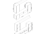 ΣΥΝΘΕΣΗ ΤΗΛΕΟΡΑΣΗΣ RODOS MEGAPAP ΧΡΩΜΑ ΛΕΥΚΟ 210,2X36X90,4ΕΚ.