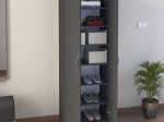 ΠΑΠΟΥΤΣΟΘΗΚΗ RENSO MEGAPAP ΔΙΦΥΛΛΗ ΧΡΩΜΑ ΑΝΘΡΑΚΙ 59,8X37,8X178,5ΕΚ.