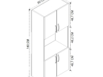ΝΤΟΥΛΑΠΑ ΚΟΥΖΙΝΑΣ ARMADO MEGAPAP ΧΡΩΜΑ SAPPHIRE OAK 60X32X140ΕΚ.