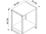 ΚΟΜΟΔΙΝΟ GINA MEGAPAP ΧΡΩΜΑ ΑΝΘΡΑΚΙ - ΜΑΥΡΟ 39X30X48ΕΚ.