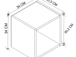ΚΟΜΟΔΙΝΟ ΕΠΙΤΟΙΧΙΟ BENY MEGAPAP ΧΡΩΜΑ ΛΕΥΚΟ 34X30,3X34ΕΚ.