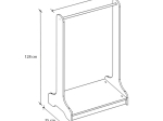 ΕΠΙΠΛΟ ΕΙΣΟΔΟΥ BELGUM MEGAPAP ΧΡΩΜΑ ΛΕΥΚΟ 87,3X35X128ΕΚ.