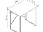 ΓΡΑΦΕΙΟ ΕΡΓΑΣΙΑΣ VERNE MEGAPAP ΧΡΩΜΑ PINE OAK 75X52X73,8ΕΚ.