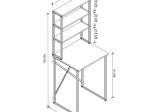 ΕΠΙΠΛΟ ΠΛΥΝΤΗΡΙΟΥ BOBBY MEGAPAP ΧΡΩΜΑ PINE OAK 67X60X178ΕΚ.