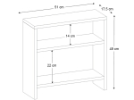 ΤΡΑΠΕΖΑΚΙ ΒΟΗΘΗΤΙΚΟ SILVANUS MEGAPAP ΧΡΩΜΑ ΜΑΥΡΟ 51X17,5X49ΕΚ.