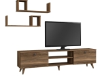 ΕΠΙΠΛΟ ΤΗΛΕΟΡΑΣΗΣ SEDDRA MEGAPAP ΧΡΩΜΑ ΚΑΡΥΔΙ 180X31,5X45ΕΚ.