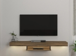 ΕΠΙΠΛΟ ΤΗΛΕΟΡΑΣΗΣ ΕΠΙΤΟΙΧΙΟ ALBARES MEGAPAP ΜΕ LED ΧΡΩΜΑ ΚΑΡΥΔΙ 150X29,6X22ΕΚ.