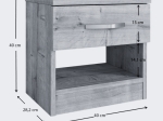 ΚΟΜΟΔΙΝΟ LUBE MEGAPAP ΧΡΩΜΑ ΜΑΥΡΟ 40X28,2X40ΕΚ.