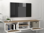 ΕΠΙΠΛΟ ΤΗΛΕΟΡΑΣΗΣ AURETA MEGAPAP ΧΡΩΜΑ ΛΕΥΚΟ - SAPPHIRE OAK 150X35X52,8 ΕΚ.
