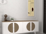 ΜΠΟΥΦΕΣ AURETA MEGAPAP ΧΡΩΜΑ ΛΕΥΚΟ - SAPPHIRE OAK 180X45X75ΕΚ.