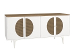 ΜΠΟΥΦΕΣ AURETA MEGAPAP ΧΡΩΜΑ ΛΕΥΚΟ - SAPPHIRE OAK 180X45X75ΕΚ.
