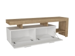 ΕΠΙΠΛΟ ΤΗΛΕΟΡΑΣΗΣ ACNES MEGAPAP ΧΡΩΜΑ ΛΕΥΚΟ - SAPPHIRE OAK 160X40X53ΕΚ.