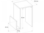 ΤΡΑΠΕΖΑΚΙ ΒΟΗΘΗΤΙΚΟ REGNAR MEGAPAP ΧΡΩΜΑ SAPPHIRE OAK 43,1X33,5X52ΕΚ.